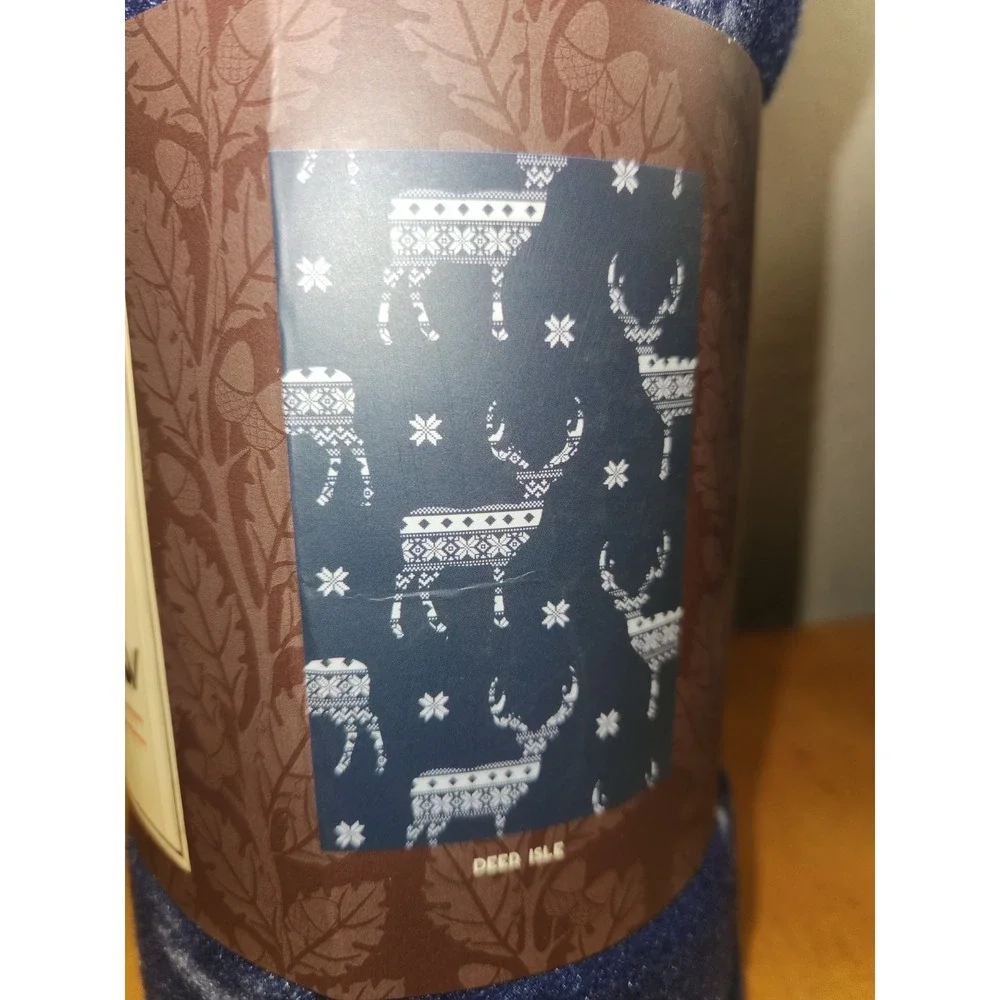 Pine Creek Fleece Throw Blanket 46 x 63 Unique 